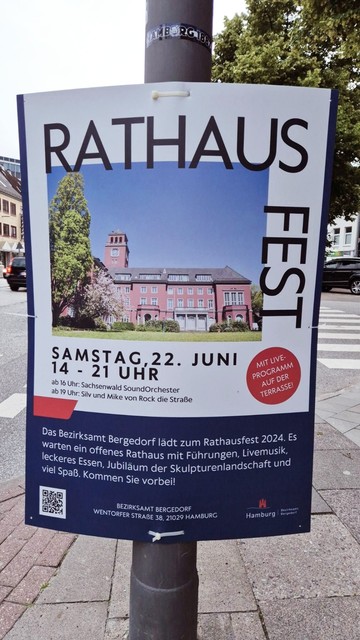 Plakat Rathausfest Bergedorf